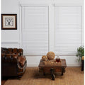 White 2in. Cordless Faux Wood Blind L156893