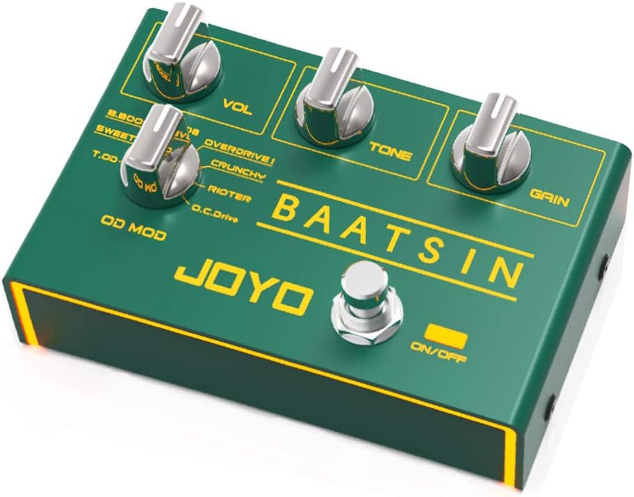 Overdrive & Distortion Pedal with 8 Classic OD/DS Sounds for Electric Guitar, Pack of 2 F12683
