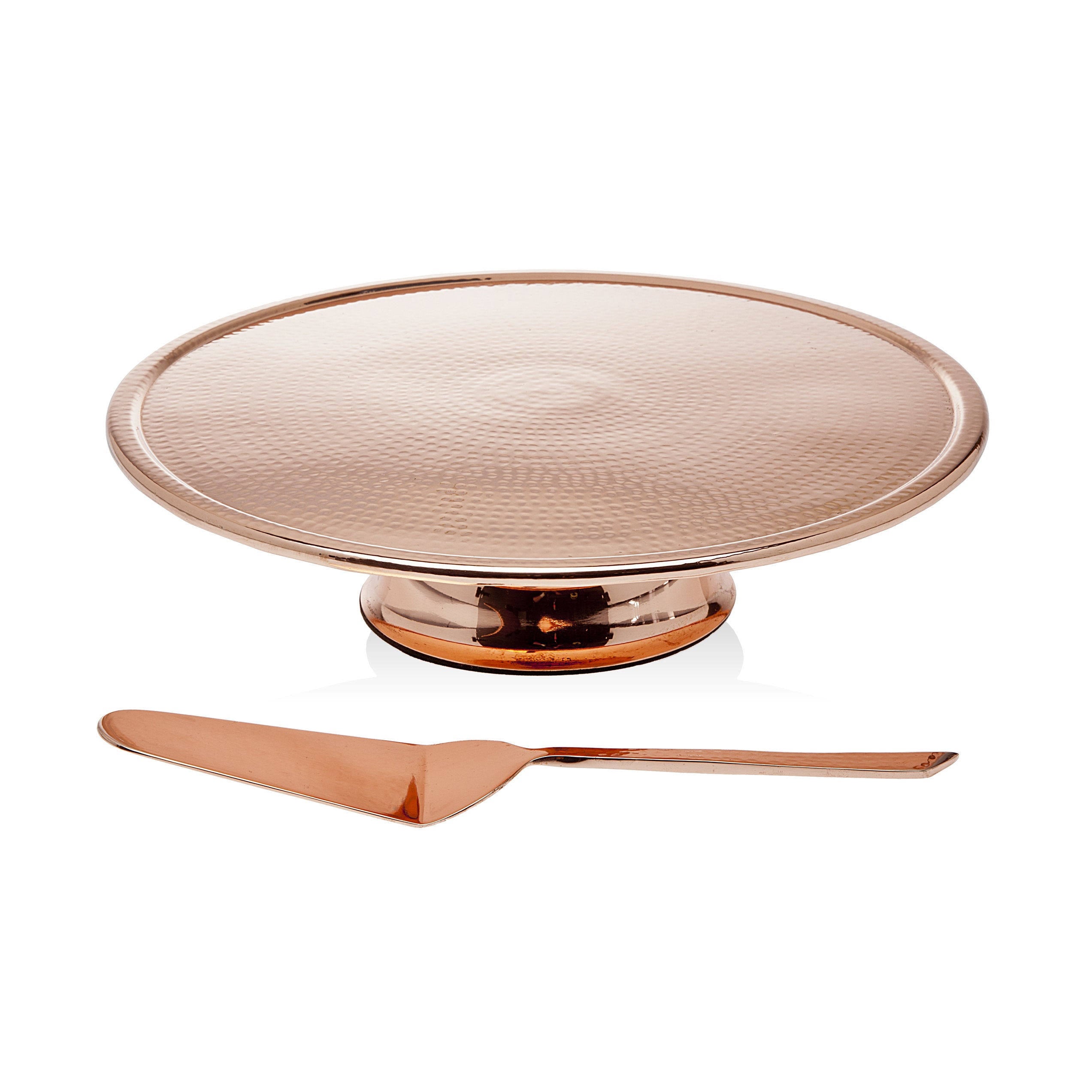 Copper Finish Cake Stand Server A6328