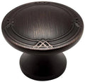 Oil Rubbed Bronze Round Cabinet Knob - 25 Pack U2101