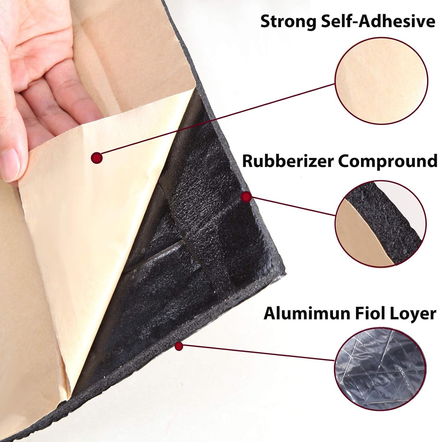 118"x 40" Thermal Sound Deadener Mat 1/4" Pack of 2 K883