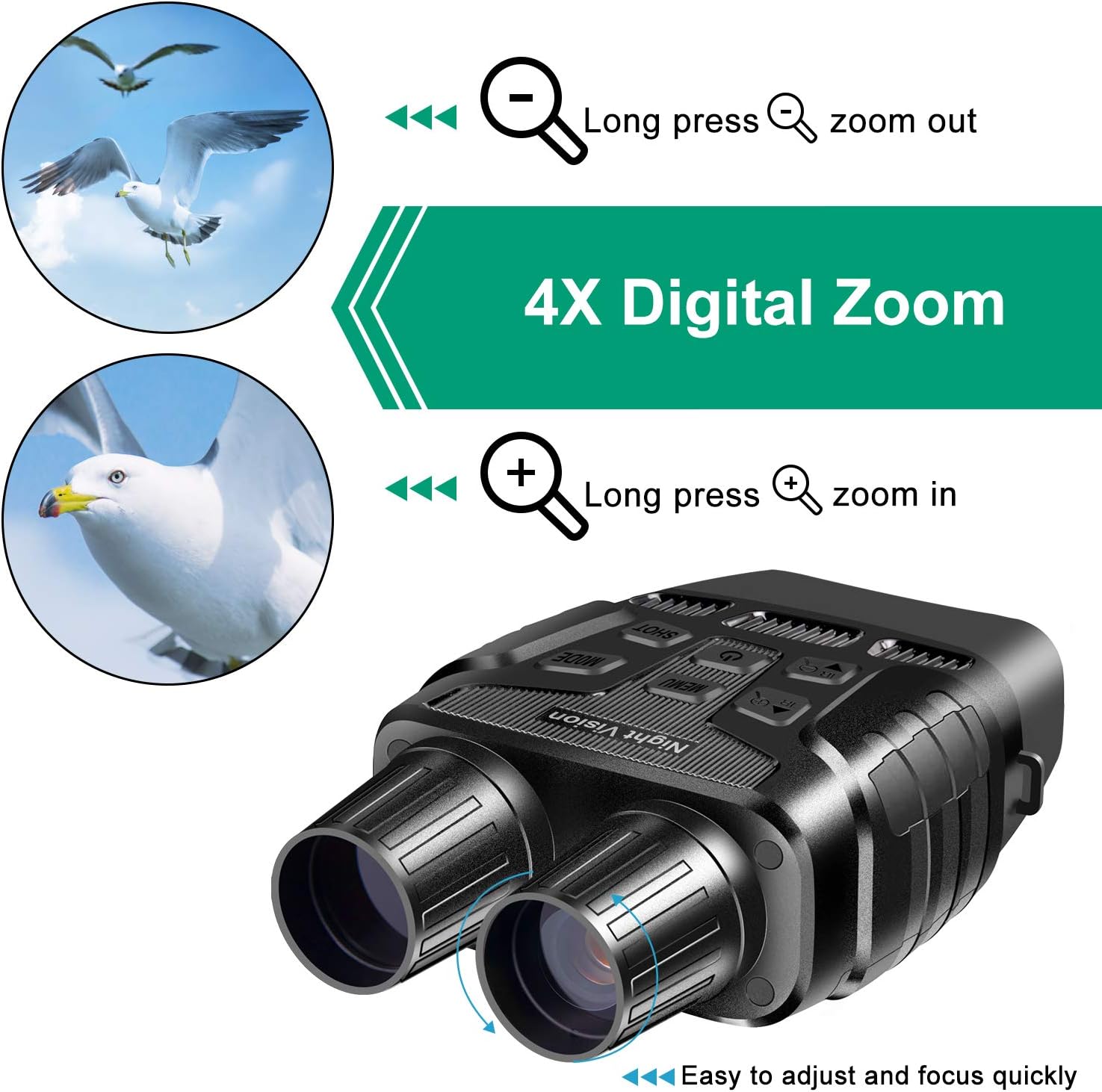 Digital Infrared Night Vision Binoculars with 32G Memory Card L896