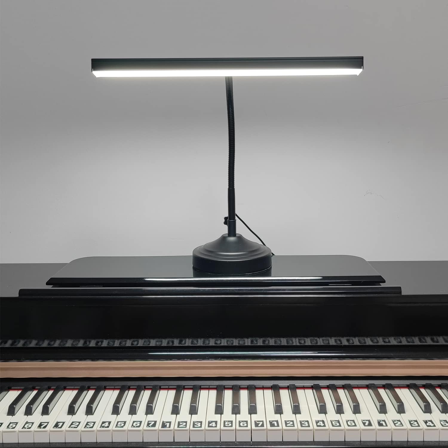 LED Desk Lamp with Interchangeable Base and Clamp, 3 Color Modes, Stepless Dimming, Flexible Gooseneck, 10W I1756