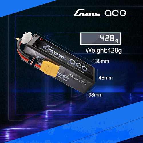 11.1V 5000mAh 3S 50C HardCase LiPo Battery with Deans Plug C932
