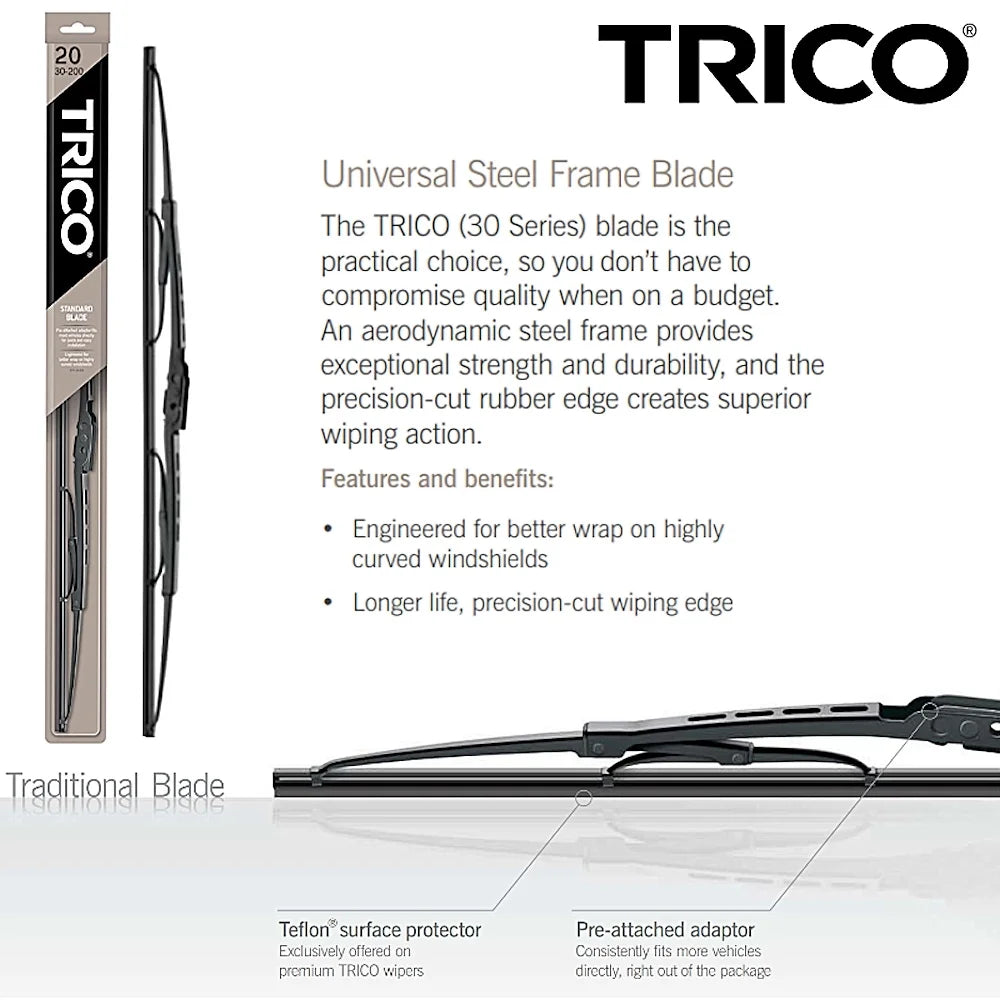 Wiper Blades Set of 3 with Rear Wiper W508709