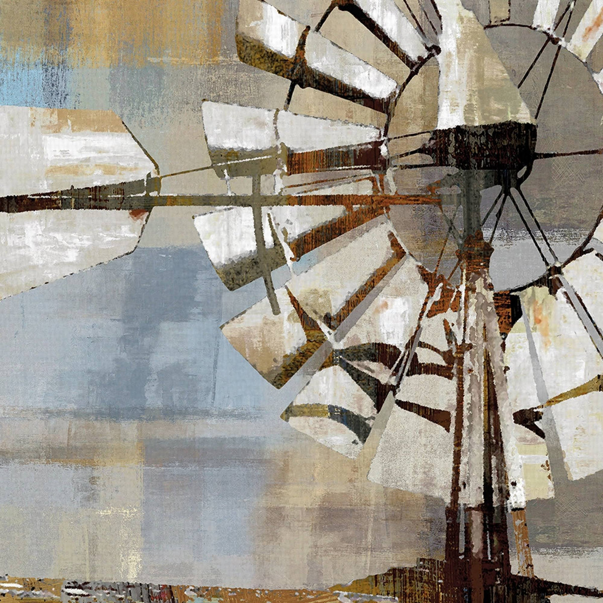 24 inch x 24 inch Windmill Canvas Art R7750