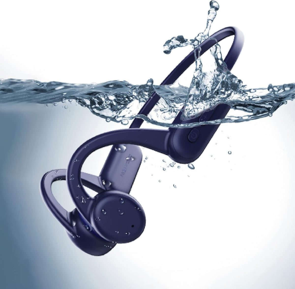 IPX8 Waterproof Bluetooth Open Ear Headphones with Microphones, 8G Memory H619