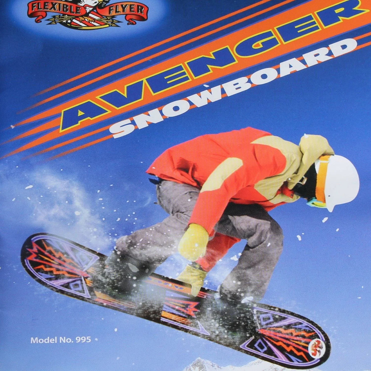Plastic Snowboard with Foot Straps W581