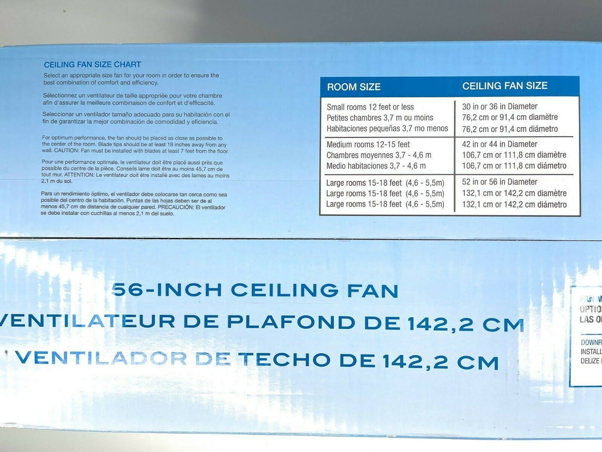 56x22 2 Blade Indoor Fan Satin Black with Remote S56606