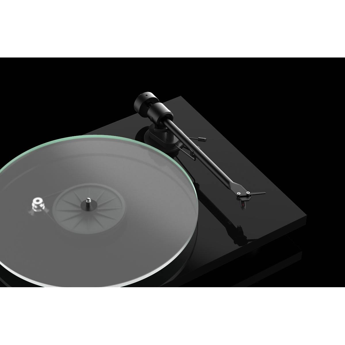 Piano Black Turntable with Built-in Preamp and Bluetooth Transmitter B91948