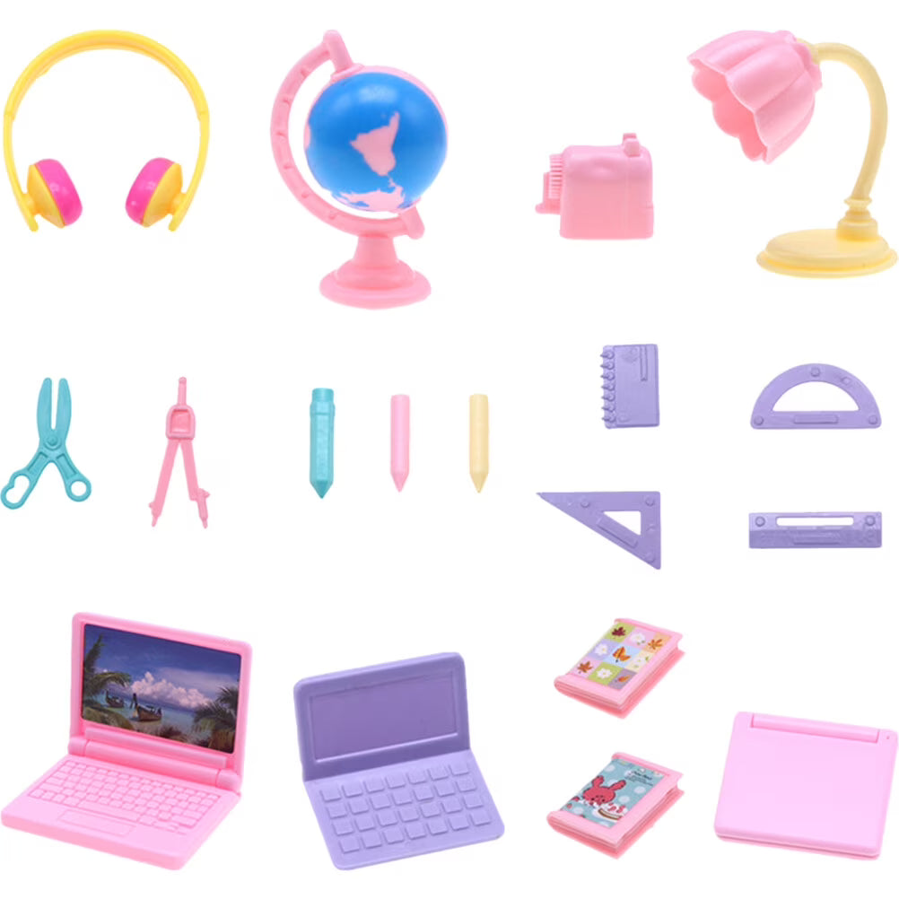 Miniature Doll School Supplies Set A824598