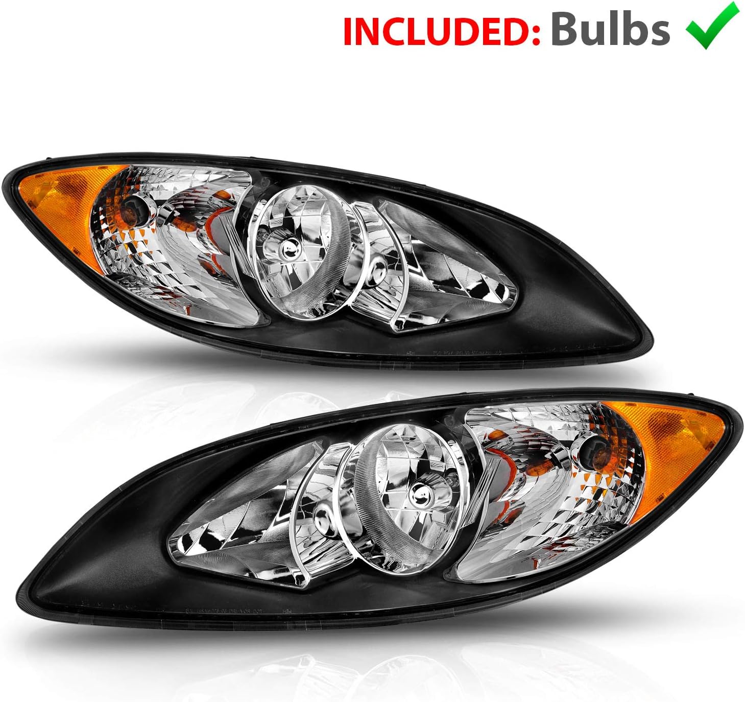 Black Replacement Headlights Set T98787