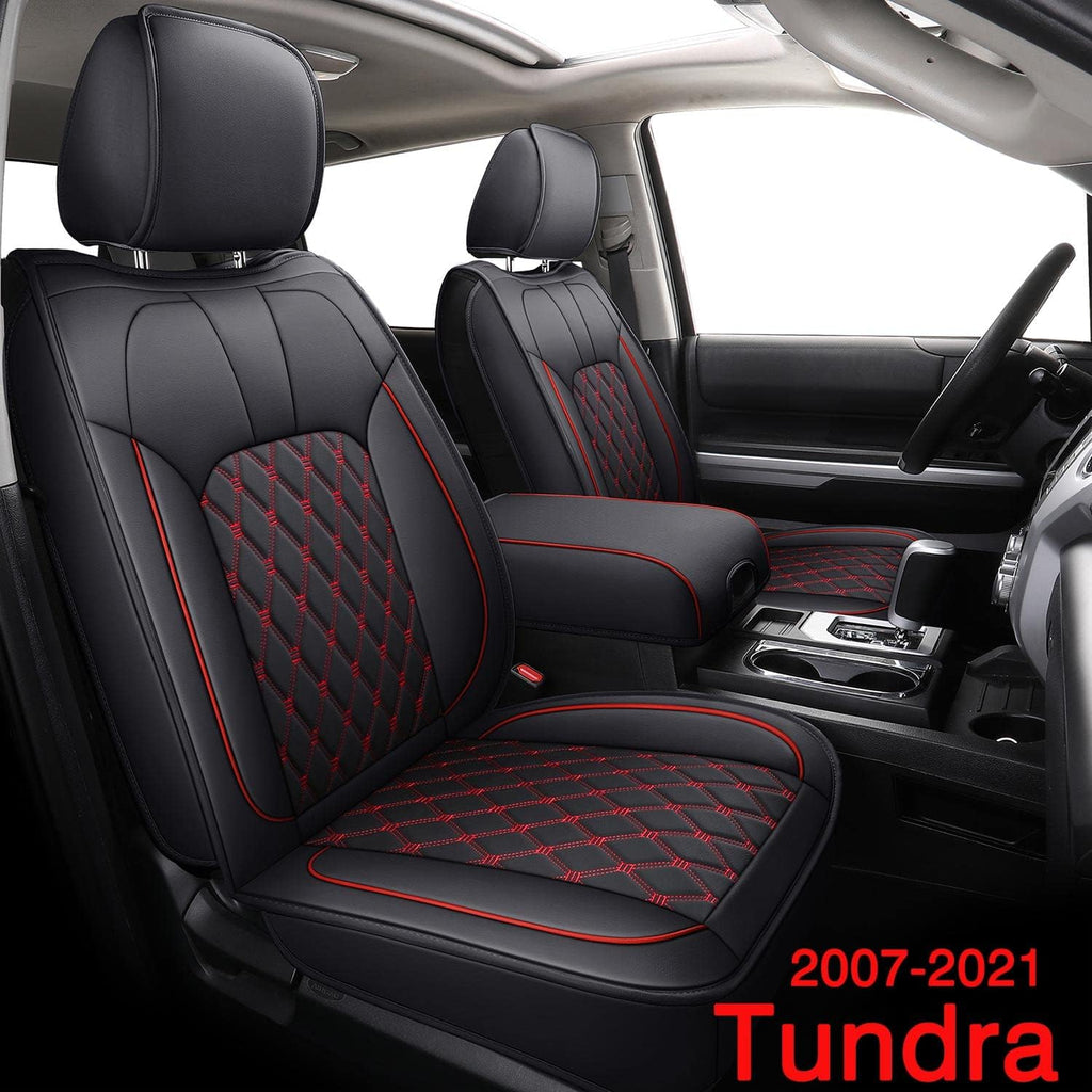 Black&Blue Water Proof Faux Leather Full Set Car Seat Covers L679