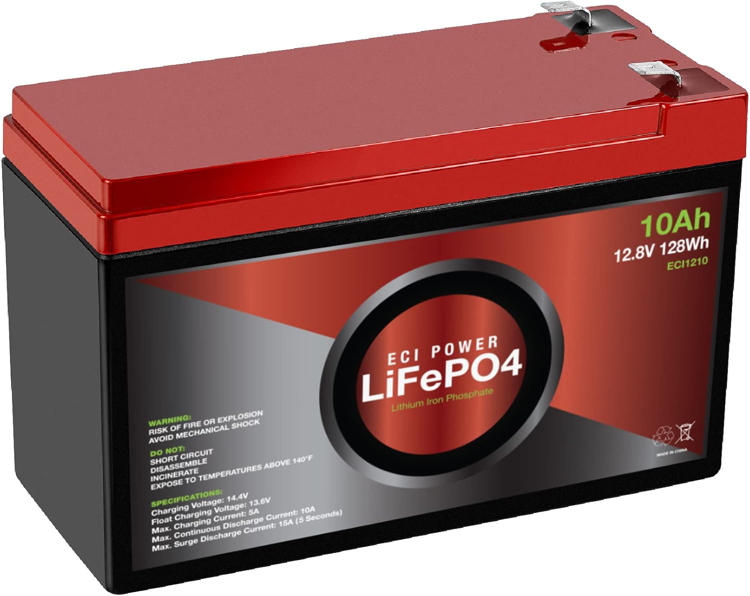 12V 50Ah Lithium LiFePO4 Deep Cycle Rechargeable Battery N43298
