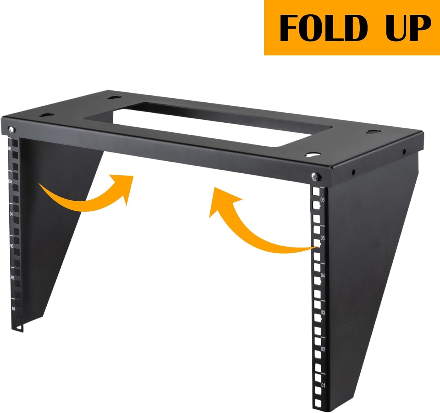 6U Wall Mount Rack Black Q14039