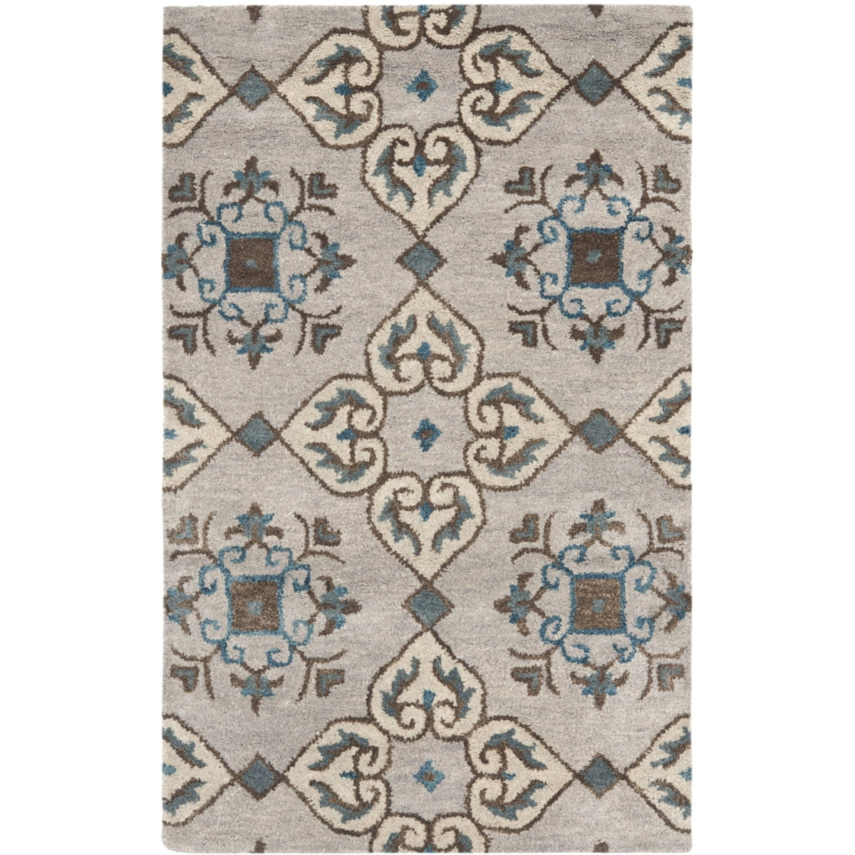 Beige Floral Area Rug, 2' x 3' V80990