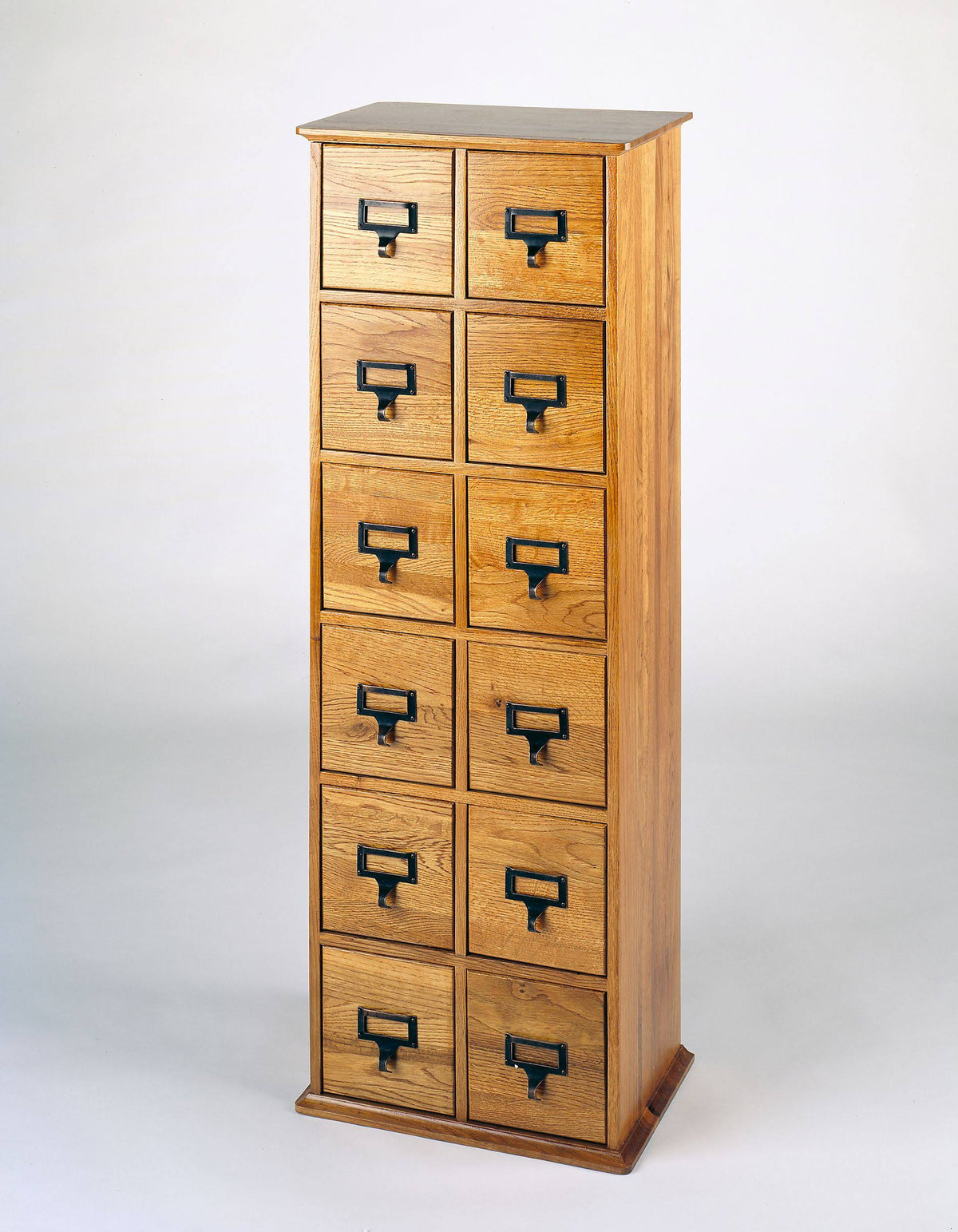 40x22 12-Drawer Oak Media Storage Cabinet U57731