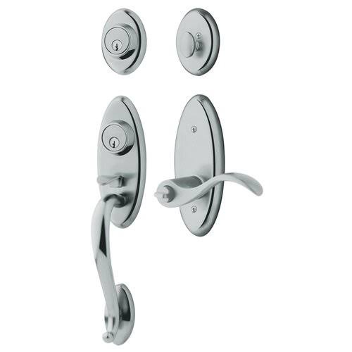 Satin Black Full Dummy Handleset with Wave Lever D283132
