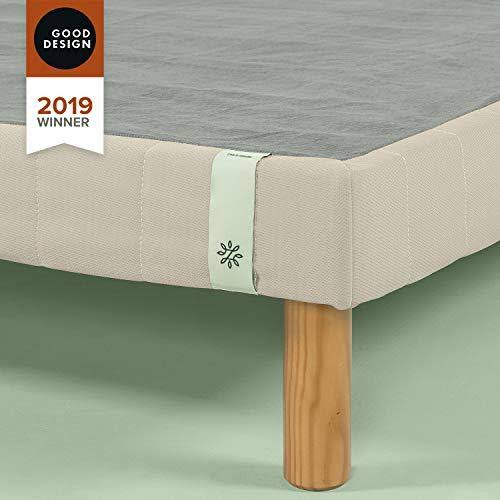 Beige Metal Queen Mattress Foundation E66529