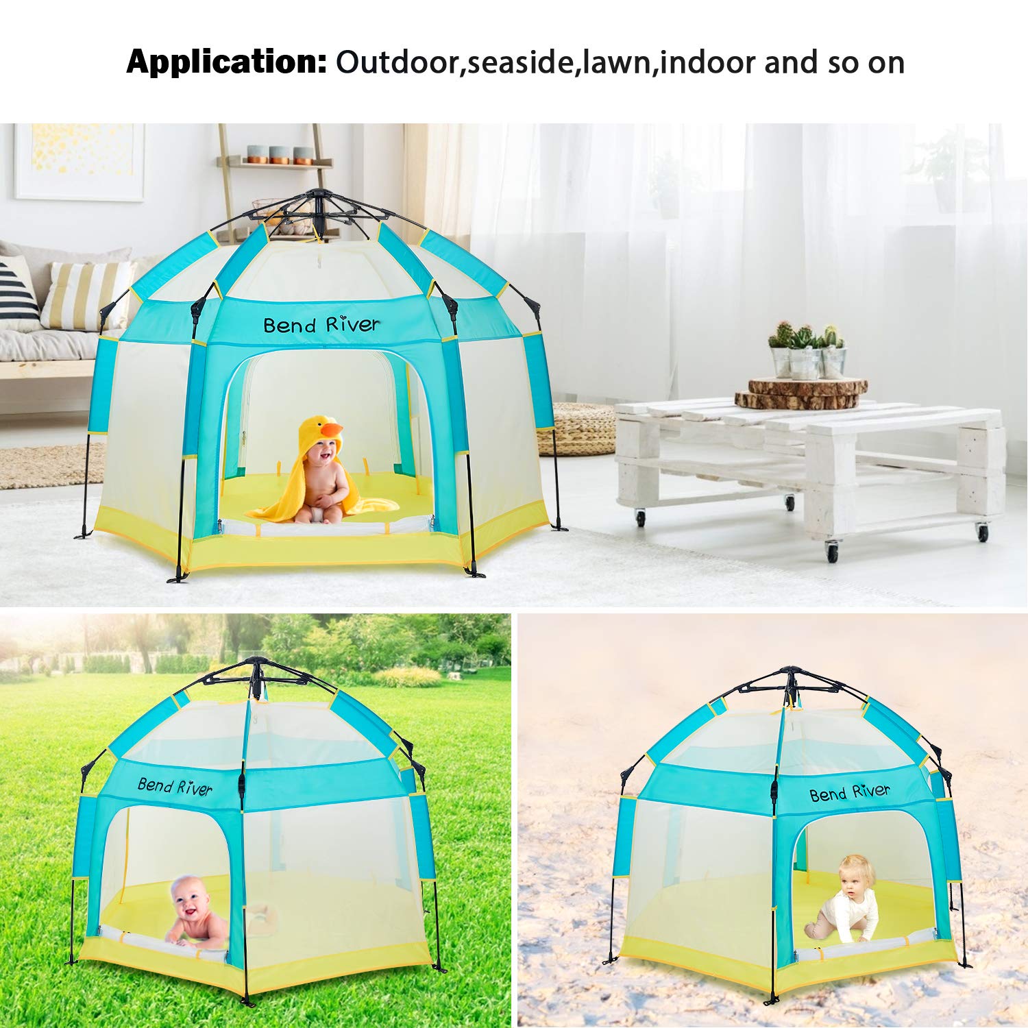 Baby Playpen with Canopy E943925
