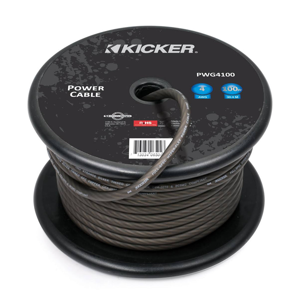 4AWG 100' Gray Power Cable J744