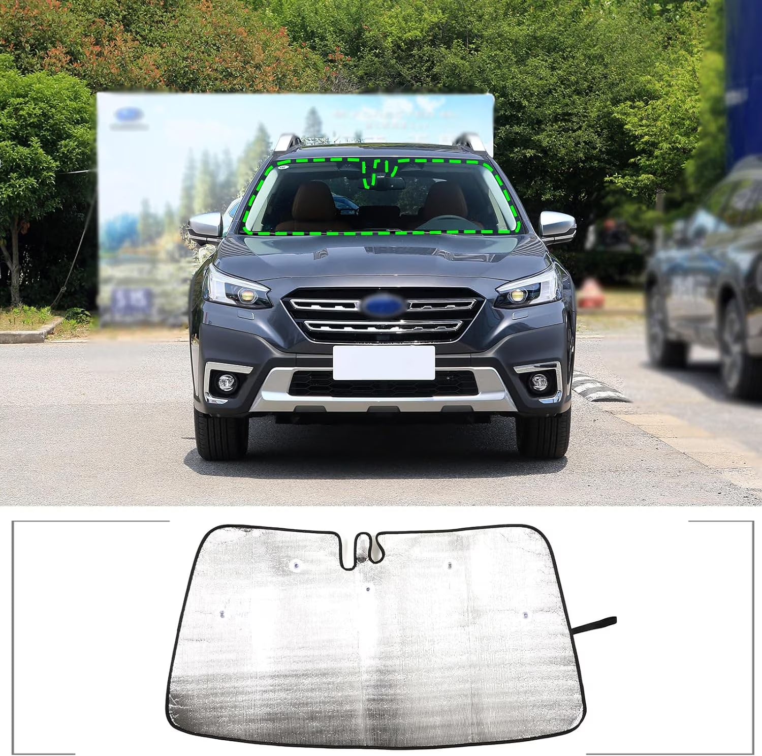 Foldable Reflective Car Front Windshield Sunshade V78653