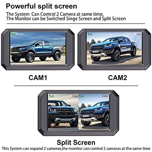 Wireless Backup Camera HD 1080p 5 Monitor Y44190