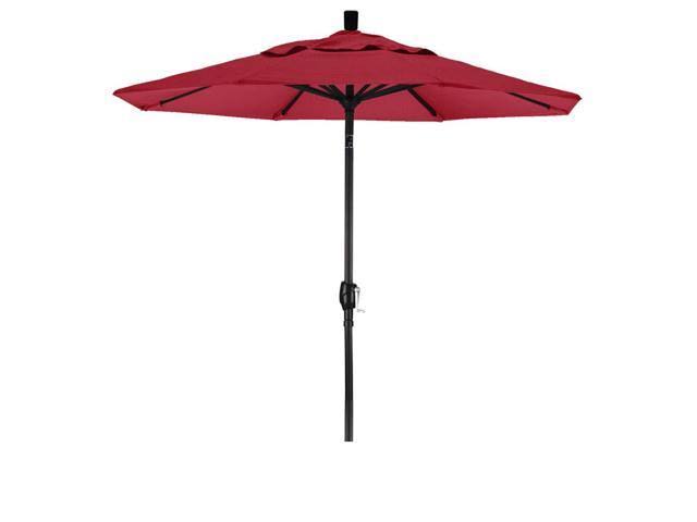 Red 7.5 ft Market Patio Umbrella with Push Tilt W186548