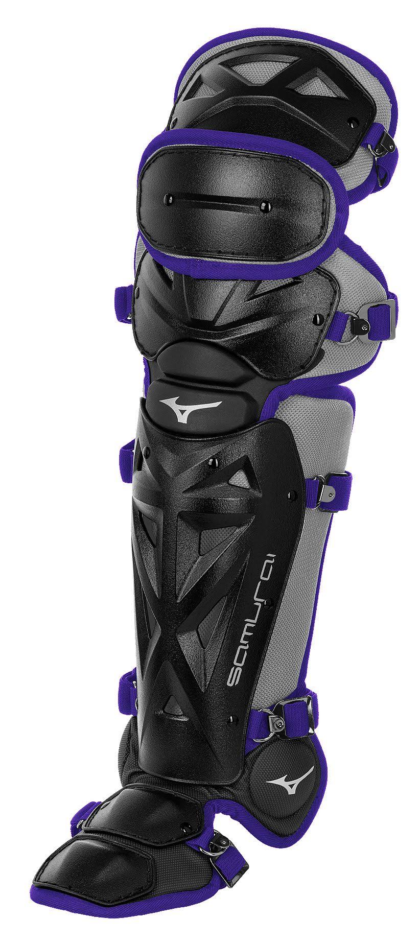 Black/Purple Baseball Shin Guards J299769