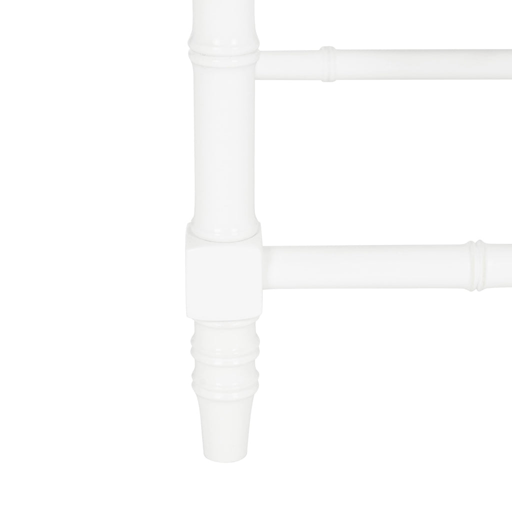 White Bamboo Accent Table J59345