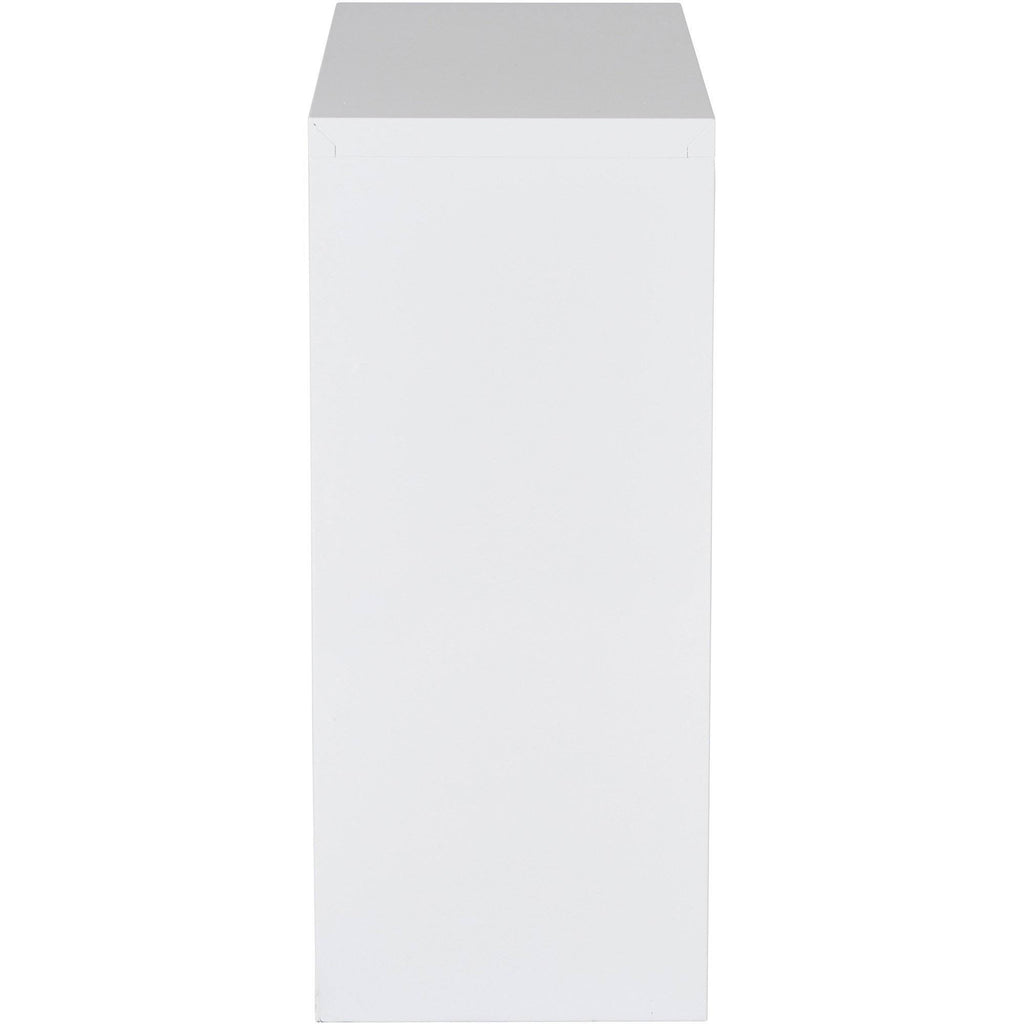 White Metal Bookcase V4736
