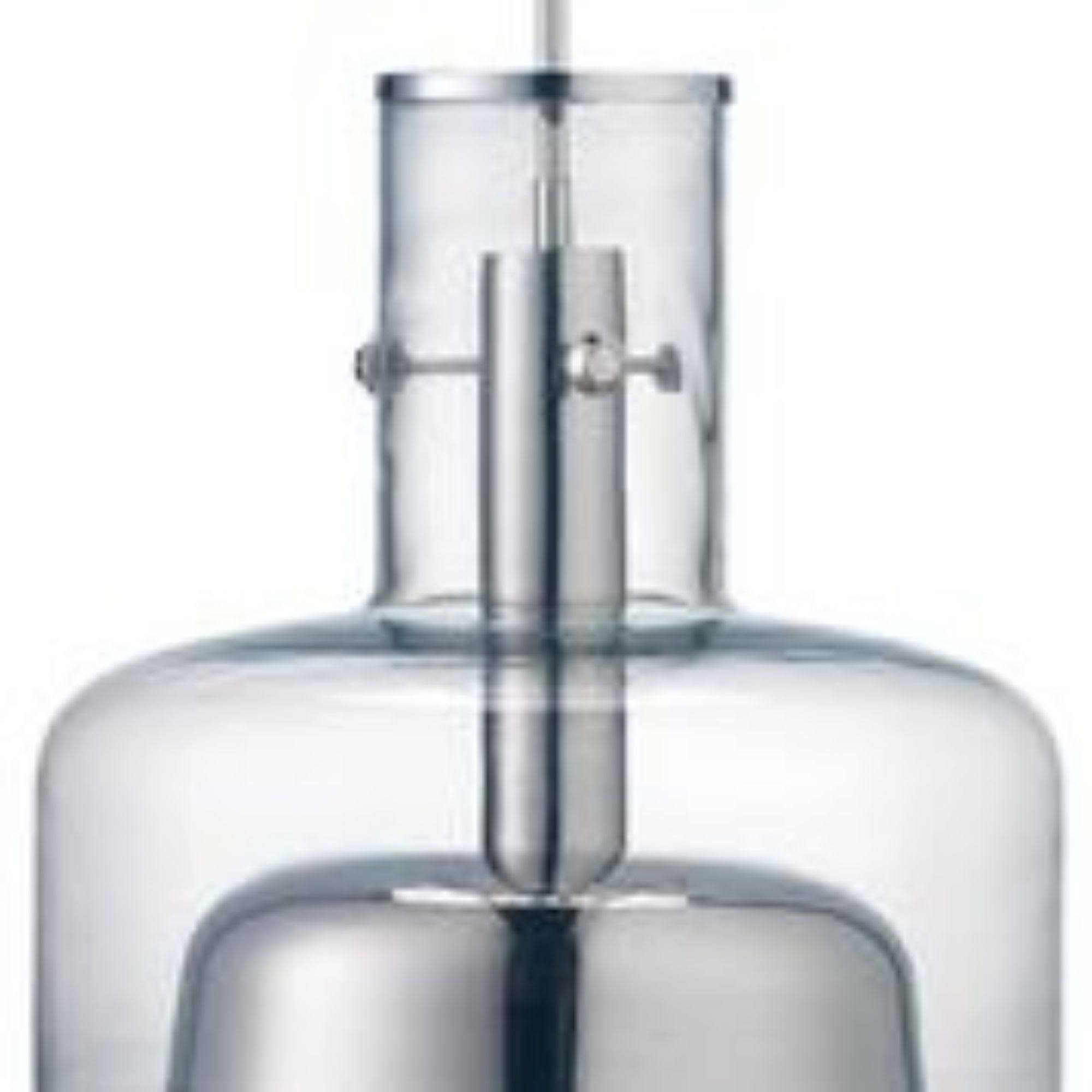 16” Clear Glass Nickel Hanging Pendant Ceiling Light Q876774