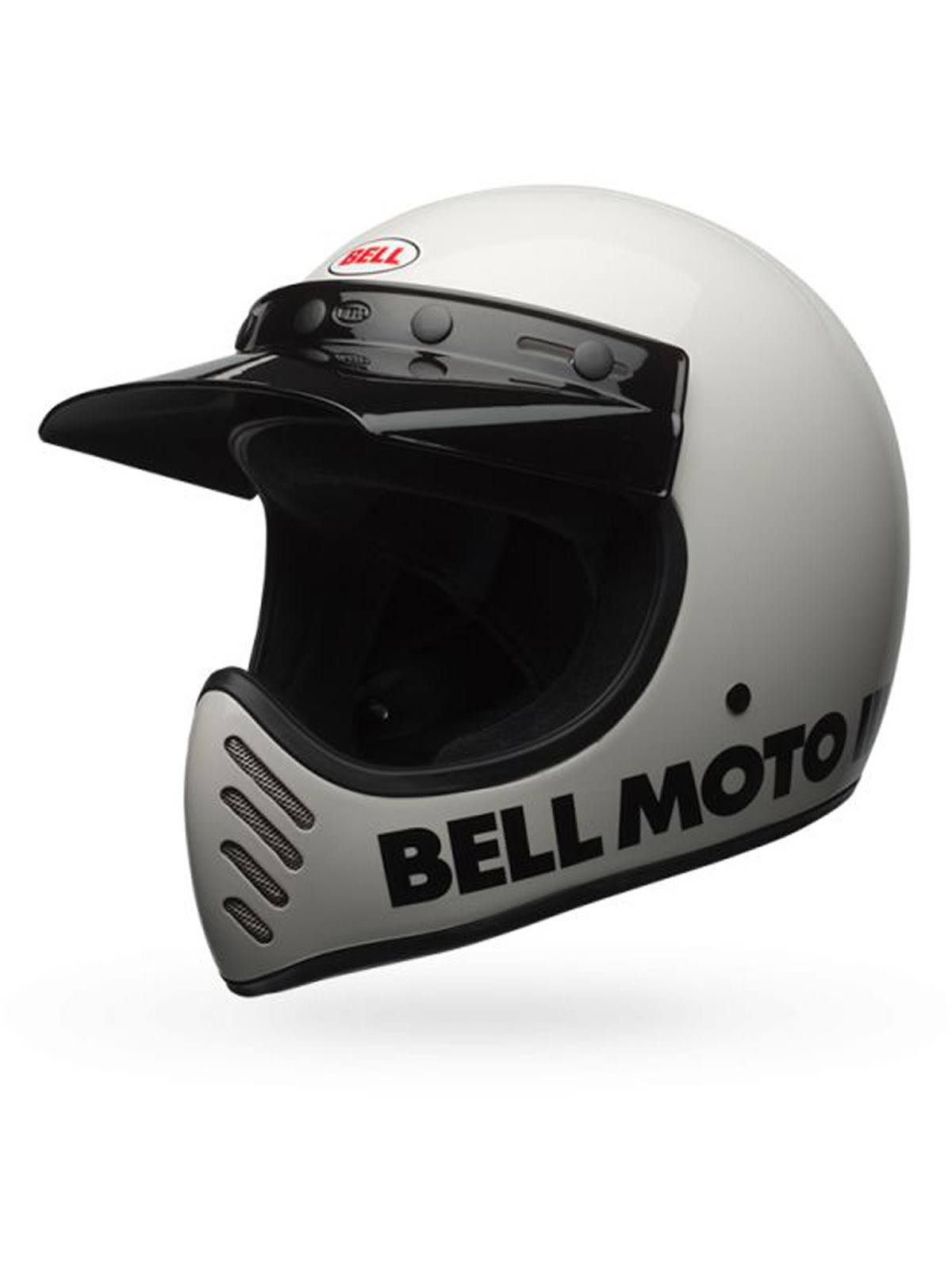 White Motocross Helmet V234