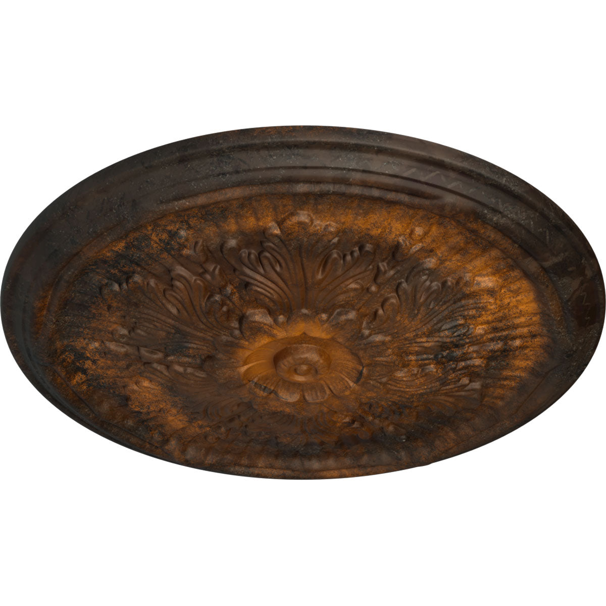 Rust Hand-Painted Ceiling Medallion F779786