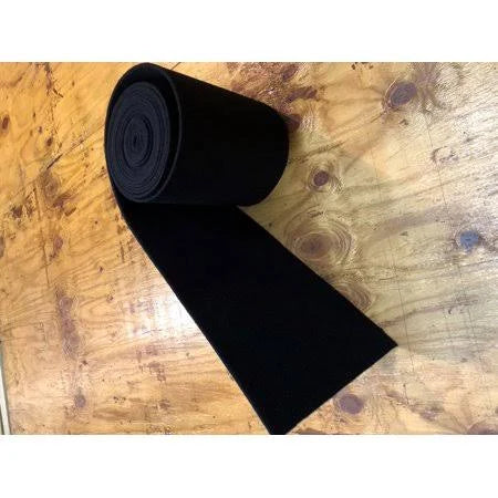 18 oz Marine Trailer Bunk Carpet - Black - 18 inch x 50 ft Y72878
