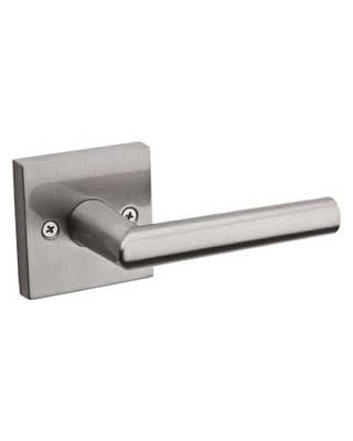 Satin Chrome Single Cylinder Interior Pack with Square Rosette V9365