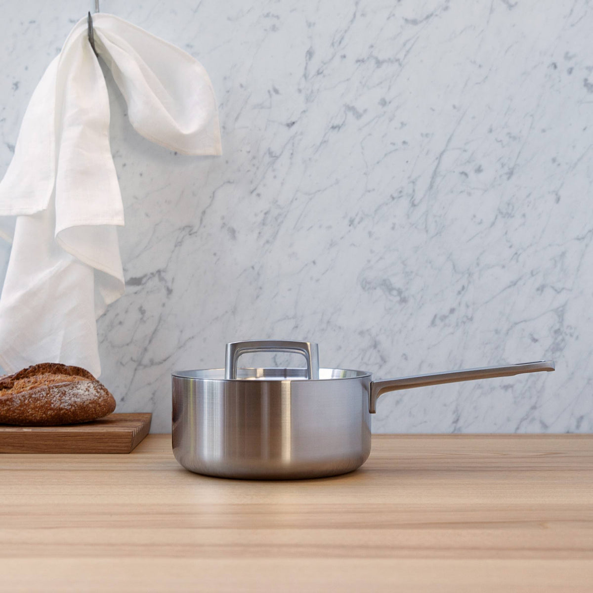 Stainless Steel 5-Ply Covered Sauce Pan N8340