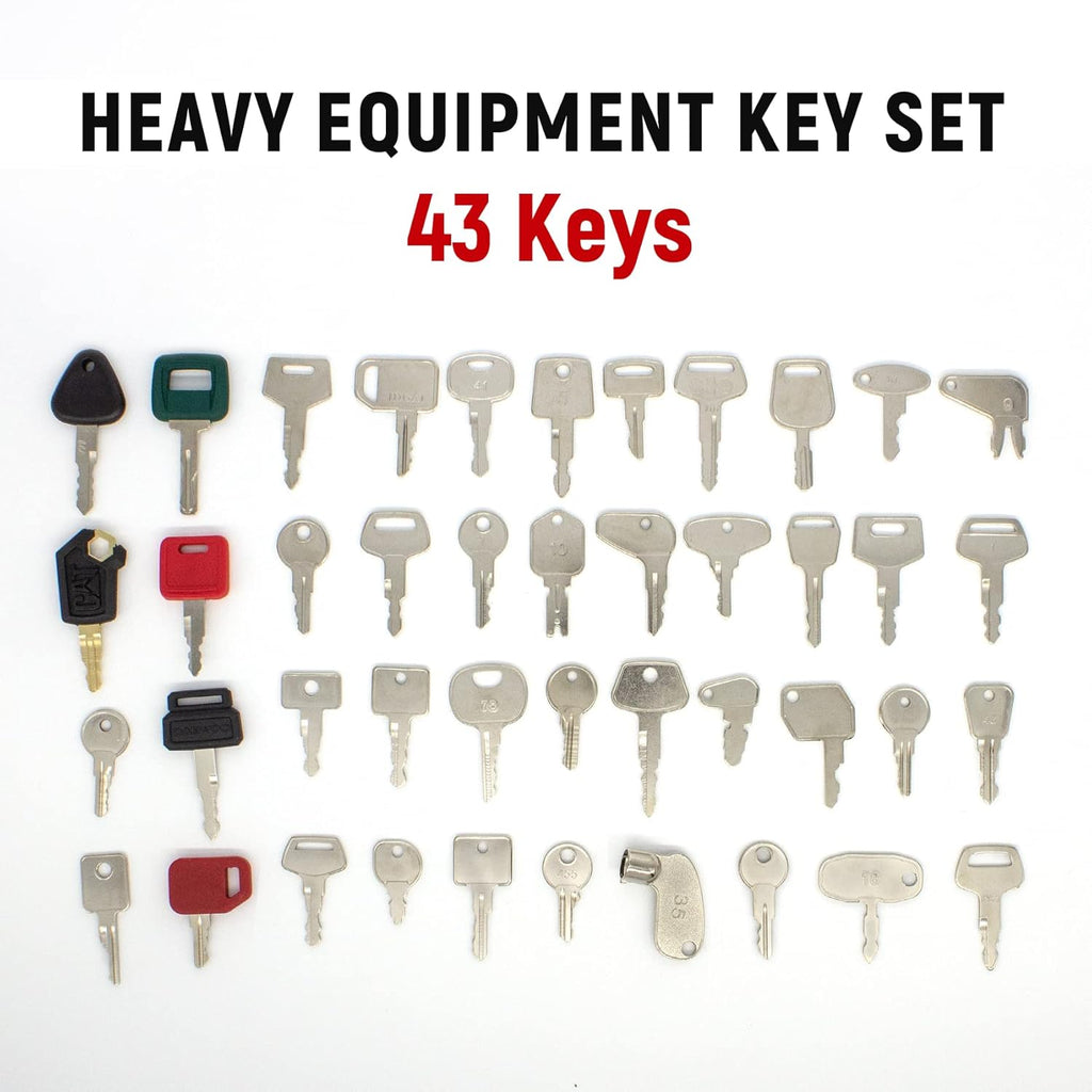 43 Keys Heavy Equipment Construction Ignition Key Set Pack of 2 K8876