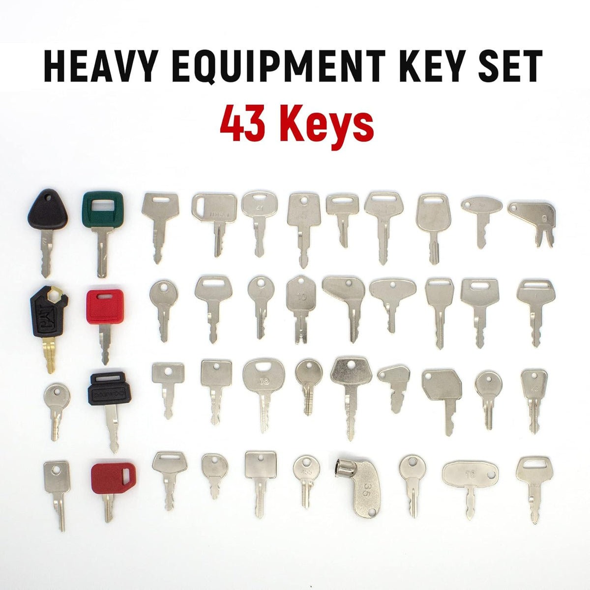 43 Keys Heavy Equipment Construction Ignition Key Set Pack of 2 K8876