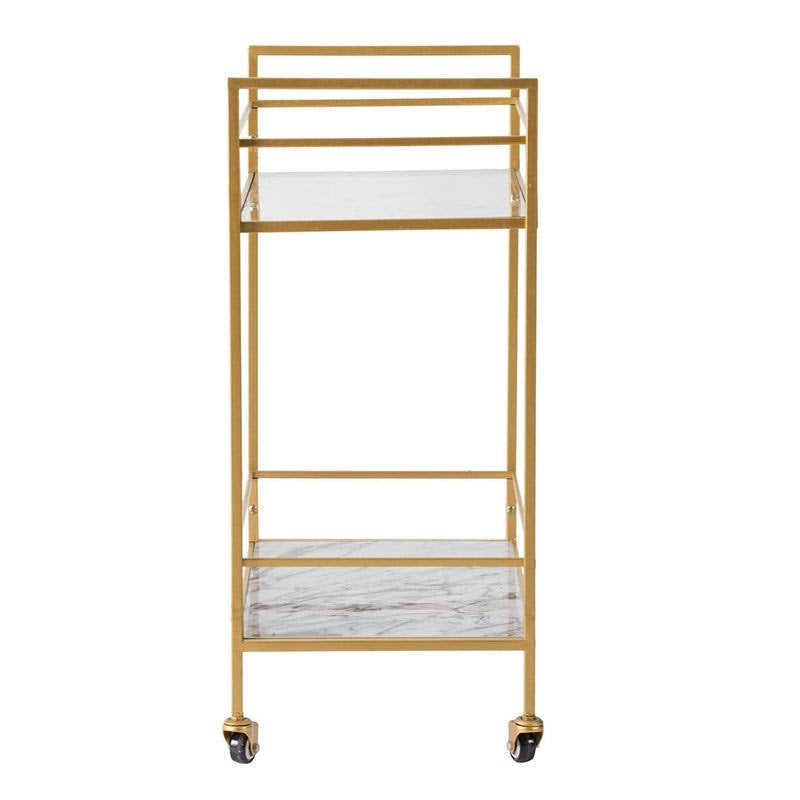Polished Gold Iron Cart N63545