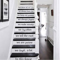 White Stairway Decal E2202