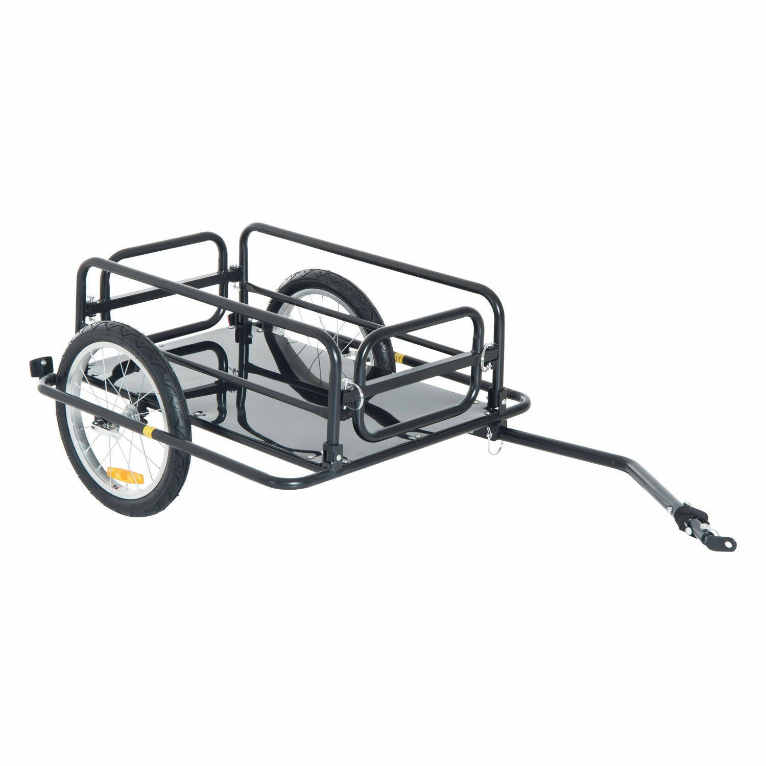 Black Bicycle Cargo Trailer Utility Cart D75191