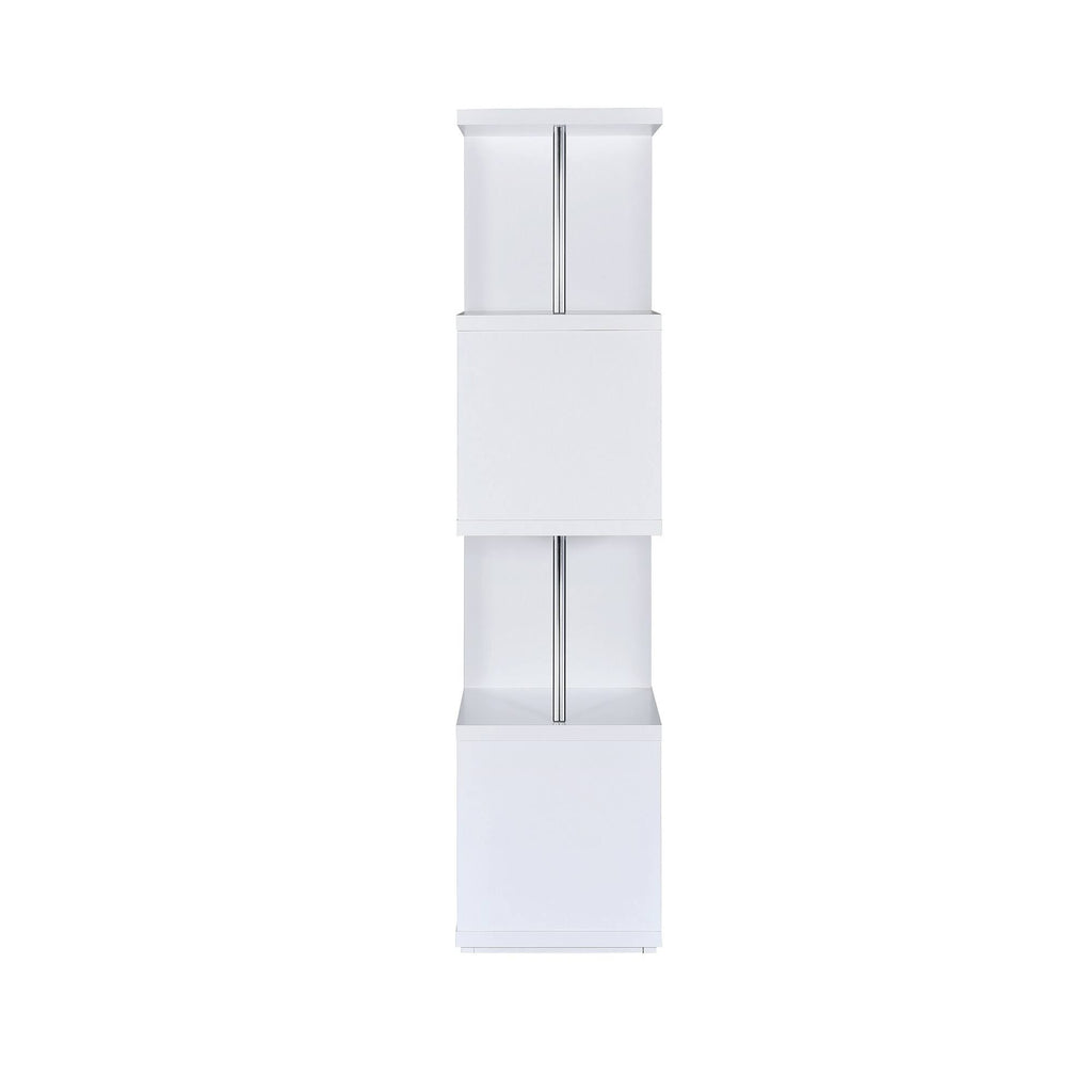 White 4-Tier Bookcase Y2566