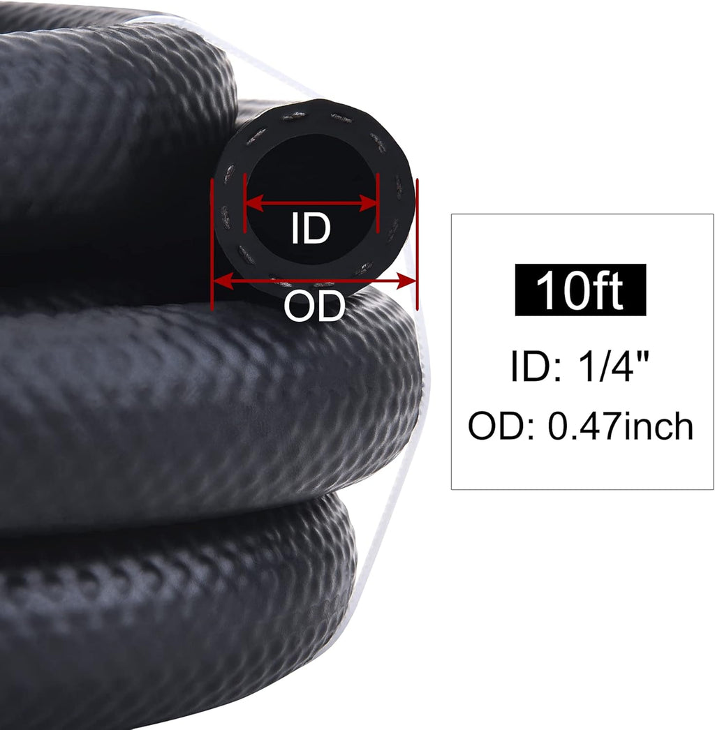 5/16 Fuel Hose Line NBR Rubber 25FT Pack of 2 X847381