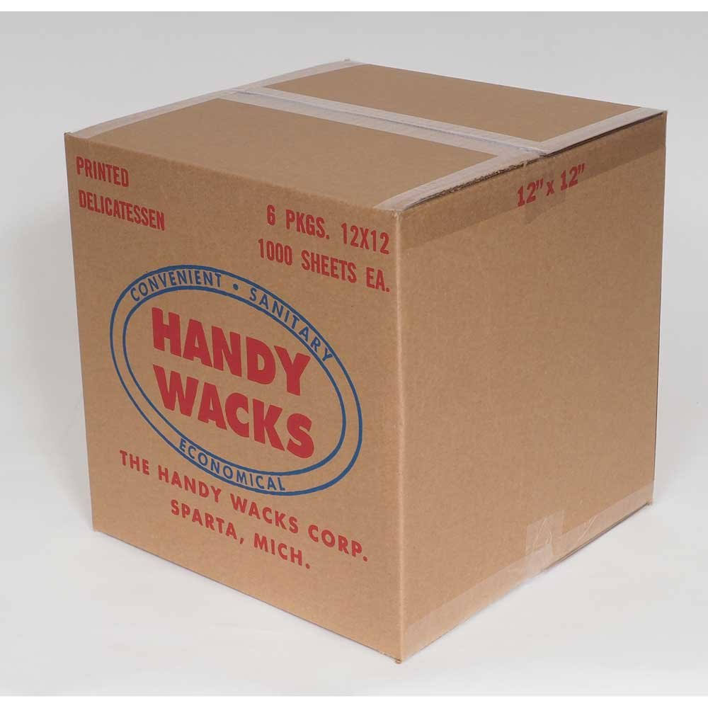 12x12 Blue Checker Deli Paper - 6 Case - 1000 Each I7471