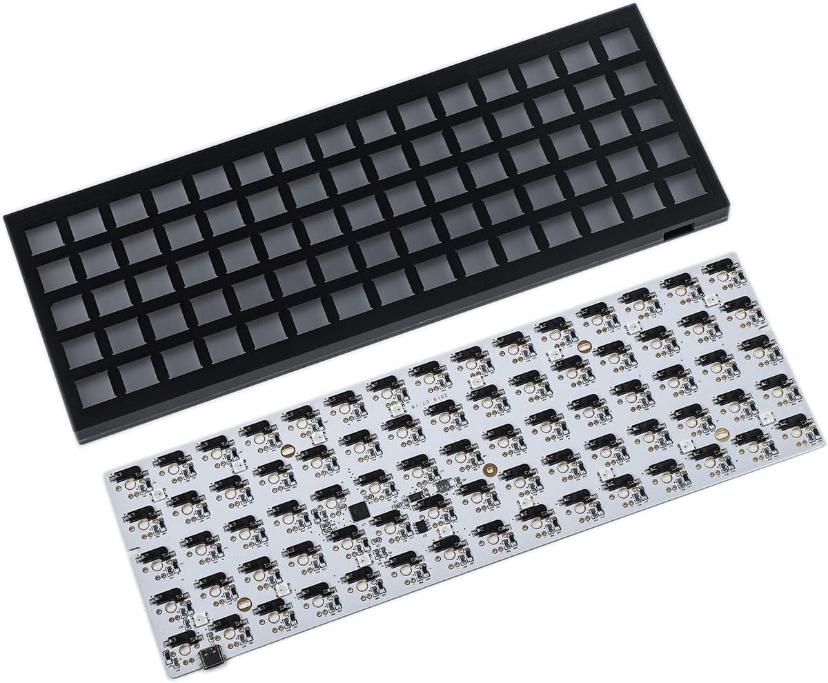 75 Keys Ortholinear Layout QMK Anodized Aluminum Hot Swap Mechanical Keyboard Kit K5814