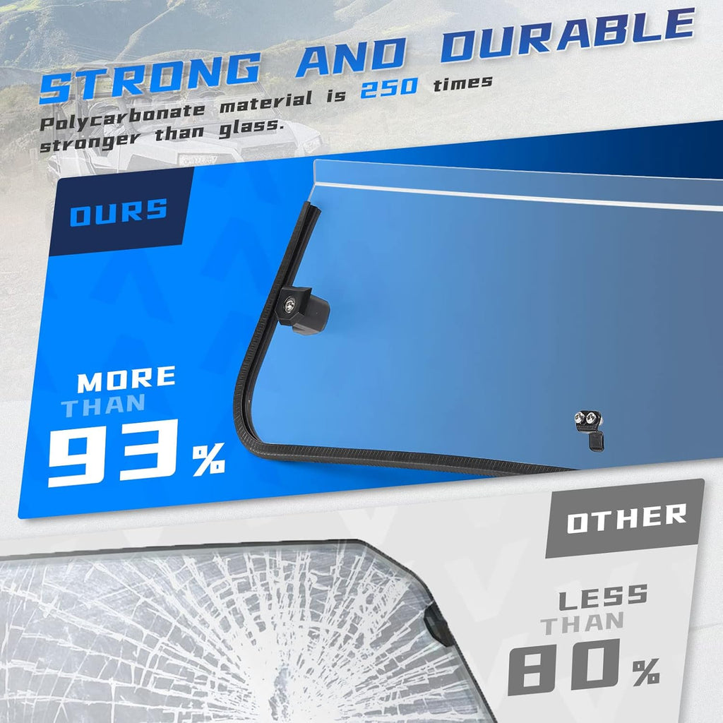 Clear Polycarbonate Half Windshield J60221