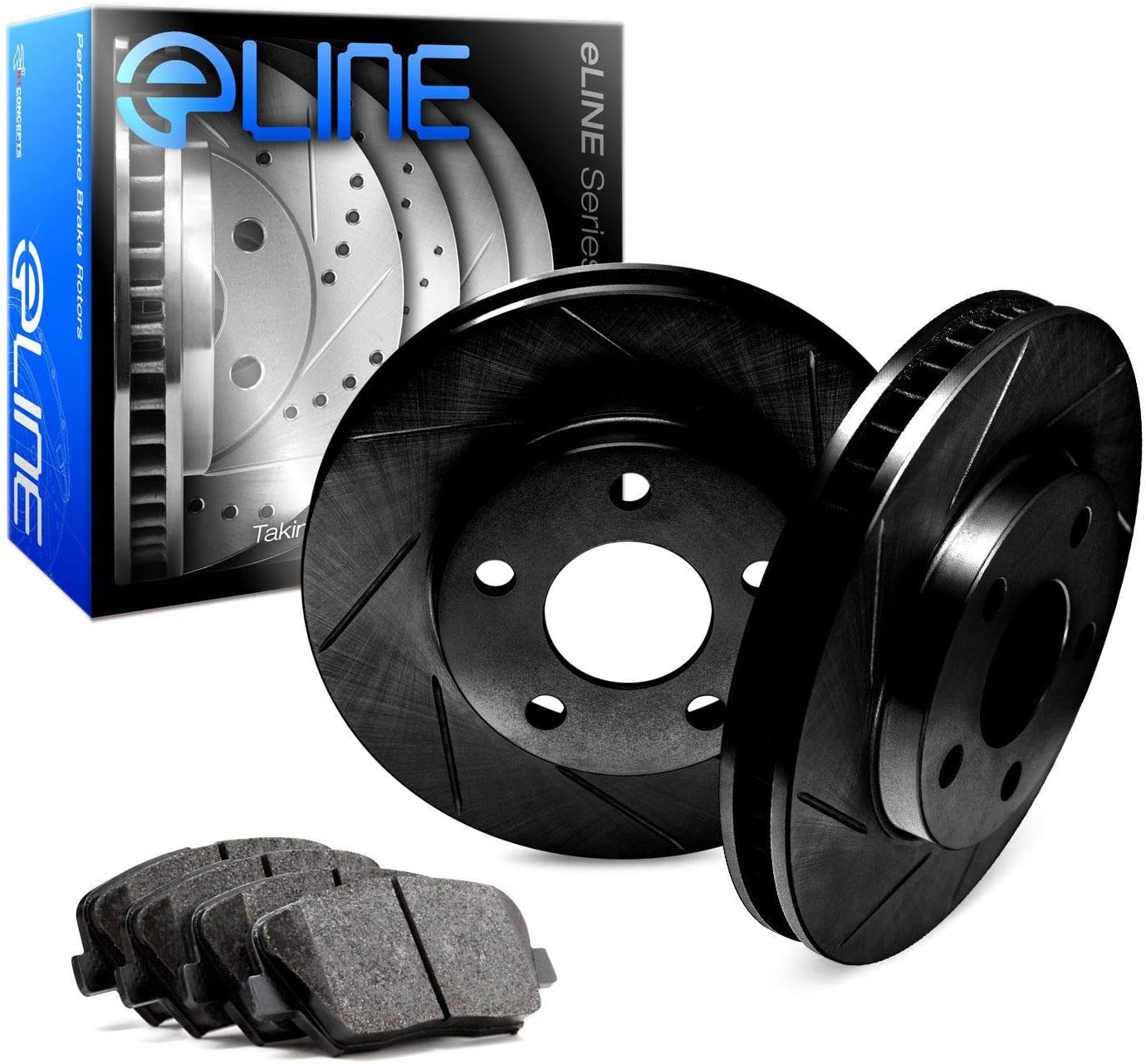 Front Brake Pads and Rotors Kit, Semi Metallic M36669