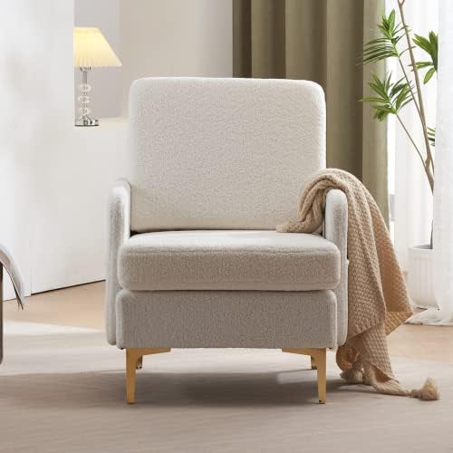 Light Gray Fabric Accent Chair F66862