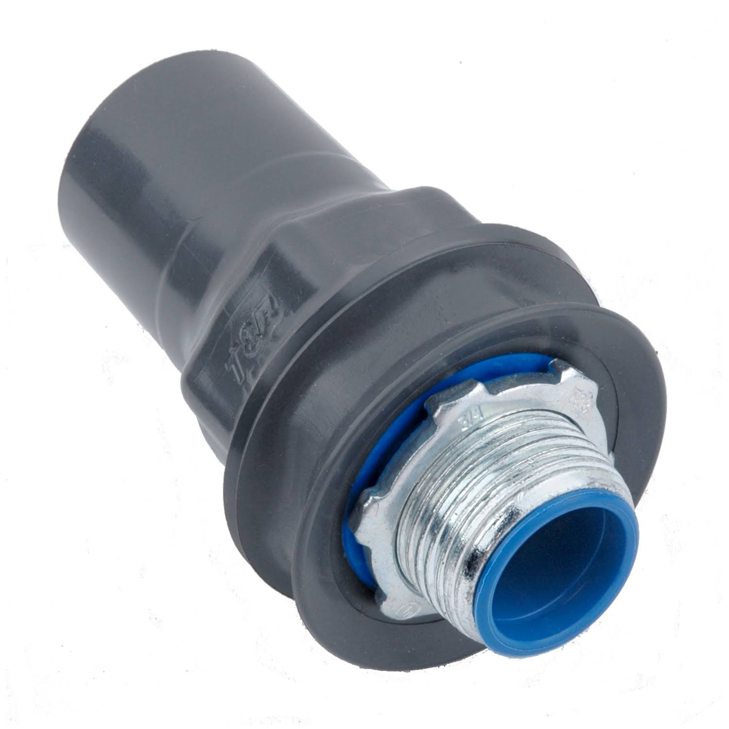 1-1/2 inch Steel PVC Coated Liquidtight Connector Q40495